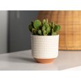 thumbnail image 2 of 4in Antique Grid Pot, 2 of 2