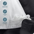 thumbnail image 2 of Bare Home Housse de Couette Sablée - Ultra Douce - Premium 1800 Collection - Ensemble 3 Pcs - Grand Lit, Noir, 2 of 7