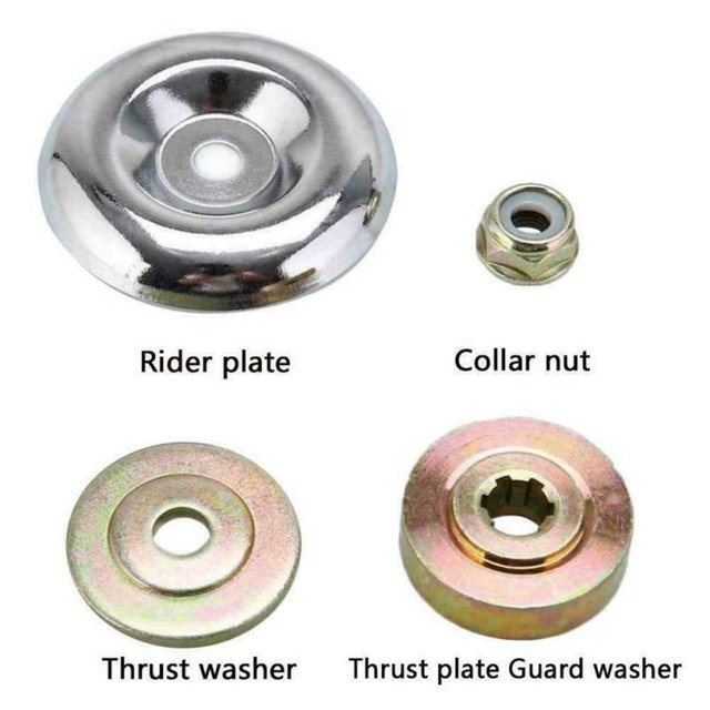 Becaristey Trimmer Brush Part For Lawnmower Adapter Kit 3 Pcs 1Set