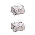 thumbnail image 4 of QualitChoice Modèle Sac Cosmétique Commode Femmes Sac de Rangement Sac de Transport Contenant Conteneur de Retenue Organisateur de Maquillage de Voyage Type 2 2Set, 4 of 6