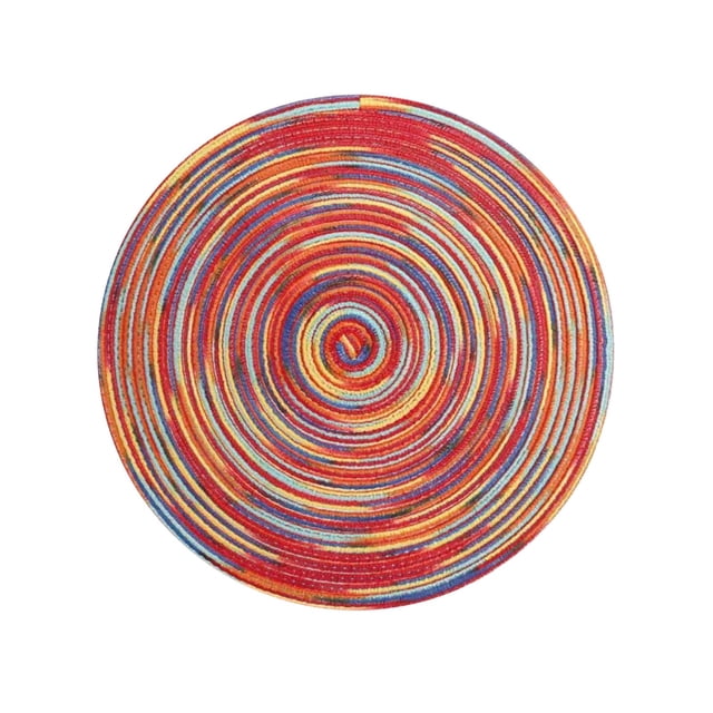 Antiskid Heat Insulation Mats Nnitting Circle Table Placemat Dinner Kitchen Pad