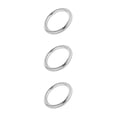thumbnail image 3 of Redempat Solid 304 Stainless Steel Webbing Strapping Craft DIY Welded O Ring Silver 39x8mm 3Set, 3 of 6