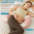 thumbnail image 5 of Grey U-Shape Pregnancy Pillow with Adjustable Strap - Full Body Maternity Support for Belly, Back, Hips - Breathable, Washable, Ergonomic Cushion for Sleeping & Nursing, 5 of 5