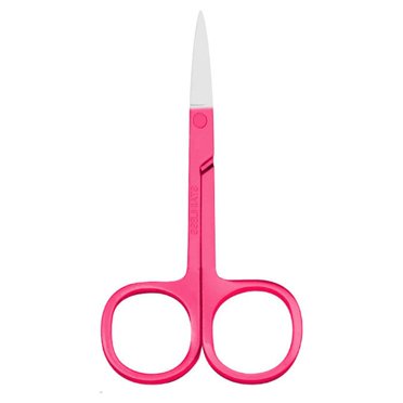 Ruiboury Nail Cuticle Nippers Stainless Steel Scissors Wear-resistant Convenient Beauty Man-carried Nose Hair Tweezer Clipper Accessory Fuchsia