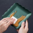 thumbnail image 5 of Dessert Trays 6Pcs Reusable Eco-friendly Great  BPA Free Fruit Dessert Snack Plate Serving Tray, 5 of 5