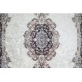 thumbnail image 5 of La Dole Rugs Navy Blue Beige Cream Silver Vintage Traditional Flat Pile Soft Area Rug Carpet Mat For Living Room Hallway Runner Outdoor Patio Sizes 5x7, 8x10, 7X9 feet inch inches ft, 5 of 5