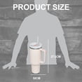 thumbnail image 2 of 40oz Stainless Steel Vacuum Tumbler with Lid and Straw for Water, Iced Tea or Coffee, Smoothie, 2 of 5