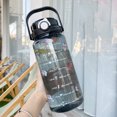 thumbnail image 1 of Large Water Bottle Water Bottle Large Water Bottle With Straw Big Water Bottle Gym Water Bottle Large Water Bottle 2 Drinking Methods PC PP Material Clear Scale Portable Matte, 1 of 1