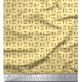 thumbnail image 1 of Soimoi Polyester Crepe Fabric Geometric Small Print Sewing Fabric Yard 42 Inch Wide, 1 of 3