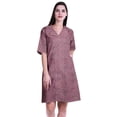 thumbnail image 1 of Moomaya Chemises Grande Taille pour Femmes Chemises Imprimées à Boutons Robe d'Été-S-TTG, 1 of 1