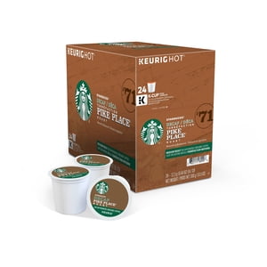 Starbucks Pike Place Café décaféiné Podes K-Cup Rôtissement moyen 24/Box (9573) 100684