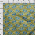 thumbnail image 3 of oneOone Polyester Spandex Lime Green Fabric Asian Japanese Koi Fish Fabric For Sewing Printed Craft Fabric By The Yard 56 Inch Wide, 3 of 4