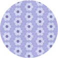 thumbnail image 1 of Ahgly Company Tapis Rond Lavable en Machine Intérieur Transitionnel Mimosa Violet, 7 Pieds Rond, 1 of 7
