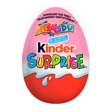 KINDER SURPRISE Milk Chocolate Egg with Toy, Pink Edition, 1 egg (20g)