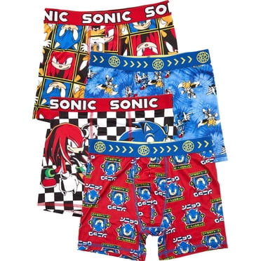 Ensemble De 4 Caleçons Boxers Sonic Le Hérisson Pour Garçons