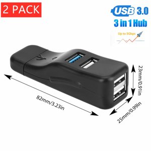Haute vitesse 4 Port USB 3.0 Multi Hub Splitter Expansion USB Hub pour le bureau PC Adaptateur pour ordinateur portable USB HUB Boîte de 2
