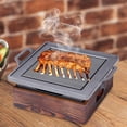 thumbnail image 3 of Elodie BBQ Grill Pan Griddle Roasting Multifunctional Square Portable Nonstick Barbecue S, 3 of 8
