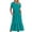 Mint Green, variant on FcBaudy Short Sleeve Round-Neck Mid-Calf Dress,Summer Dresses for Women Women's Summer Casual Short Sleeve Crewneck Dress Casual Flowy Tiered Maxi Beach Dress With Pockets lady imitate cotton dress