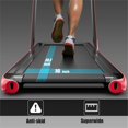 thumbnail image 4 of Pemberly Row Up To 7.5MPH 2.25HP Single Display Screen Treadmill in Red, 4 of 8