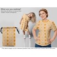 thumbnail image 5 of oneOone Silk Tabby Mustard Yellow Fabric Asian Floral Block Sewing Craft Projects Fabric Prints By Yard 42 Inch Wide, 5 of 5