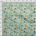 thumbnail image 4 of oneOone Polyester Spandex Light Mint Green Fabric Dog Cartoon Craft Projects Decor Fabric Printed By The Yard 56 Inch Wide-7V, 4 of 5