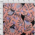 thumbnail image 3 of oneOone Coton Flex Pêche Tissu Floral Matière de Robe Tissu Imprimé Tissu au Mètre 40 Pouces de Large, 3 of 4