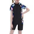 thumbnail image 4 of Girls Rash Guard Swimsuits Cute Print Sun Protection Long Sleeve Bathing Suit for Teens 9-10 Years Girl Fashion, 4 of 9