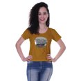 thumbnail image 1 of Moomaya T-shirt à Manches Courtes pour Femmes avec Col Rond, Patch à Paillettes, Coupe Décontractée - 14, 1 of 7