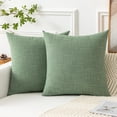 thumbnail image 1 of GHSDFBB Kevin Textile Set of 2 Sage Green Pillow Covers 20x20 Inch Farmhouse Boho Decorative Throw Pillow Covers Linen Cushion Covers for Sofa Couch Décor, 1 of 7