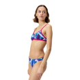 thumbnail image 3 of Speedo Women's Printed Tie Back Keyhole Top - Paint Splash Magenta Haze, Size: 3X-Large, 3 of 4