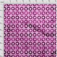 thumbnail image 4 of oneOone Rayon Fuschia Pink Fabric Circle Craft Projects Decor Fabric Printed By The Yard 56 Inch Wide, 4 of 4
