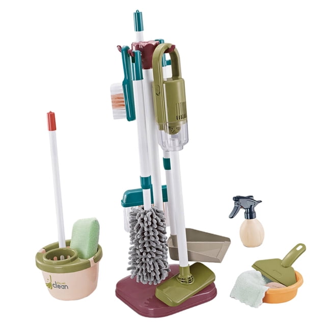 Kids Cleaning Toy Early Educational Toy Housework Cleaning Toy Children Sweeping 14pcs
