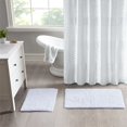 thumbnail image 2 of Madison Park Signature Ritzy Ensemble de Tapis de Bain en Coton Tufté Uni 2 Pcs en Blanc, 2 of 7