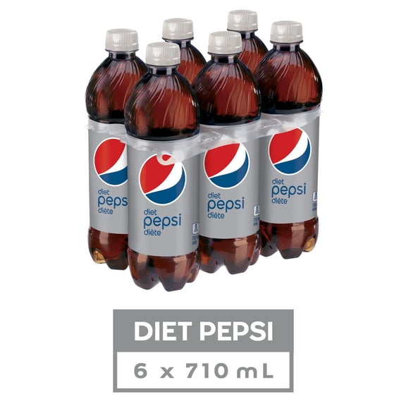 Pepsi Bouteilles de  Diète, 710ml, Lot de 6