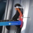 thumbnail image 2 of Car Pedal Wear-resistant Roof Rack Step Strong Rustproof Latch Hook Bearing Capacity Safety Hammer Anti-skidding Doorsteps Most Modern Vehicles Red, 2 of 7