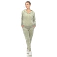 thumbnail image 1 of White Mark Ensemble de Survêtement en Velours pour Femmes, 2 Pcs, 1 of 6