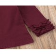 thumbnail image 5 of Baby Girl Long Sleeve T-shirt Crew Neck Cotton Ruffle Tops, 5 of 5
