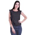thumbnail image 1 of Moomaya Hauts Sans Manches en Jersey de Coton à Volants Femmes Blouse d'Été Imprimée Femmes, 1 of 4