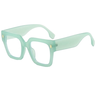 Fashion Oversized Blue Light Blocking Glasses for Women Men Trendy Big Square Frame Computer Eyeglasses