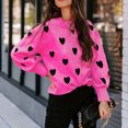 thumbnail image 4 of RKSTN Sweaters for Women Fashion Sleeves Round Neck Loose Tops Blouse Knitted Sweater Fall Sweaters, 4 of 4