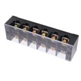thumbnail image 4 of 100A Terminal Strip Dual Row Large Current Wire Barrier Block Terminal Strip with Transparent Cover, PC Shell, Slot andScrewdrivers Applicable, Wide Application, 4 of 8