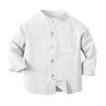 thumbnail image 3 of Birdeem Blouse à Col Montant pour Garçons, Manches Courtes, Imprimé Mignon, Printemps et Été, 3 of 8