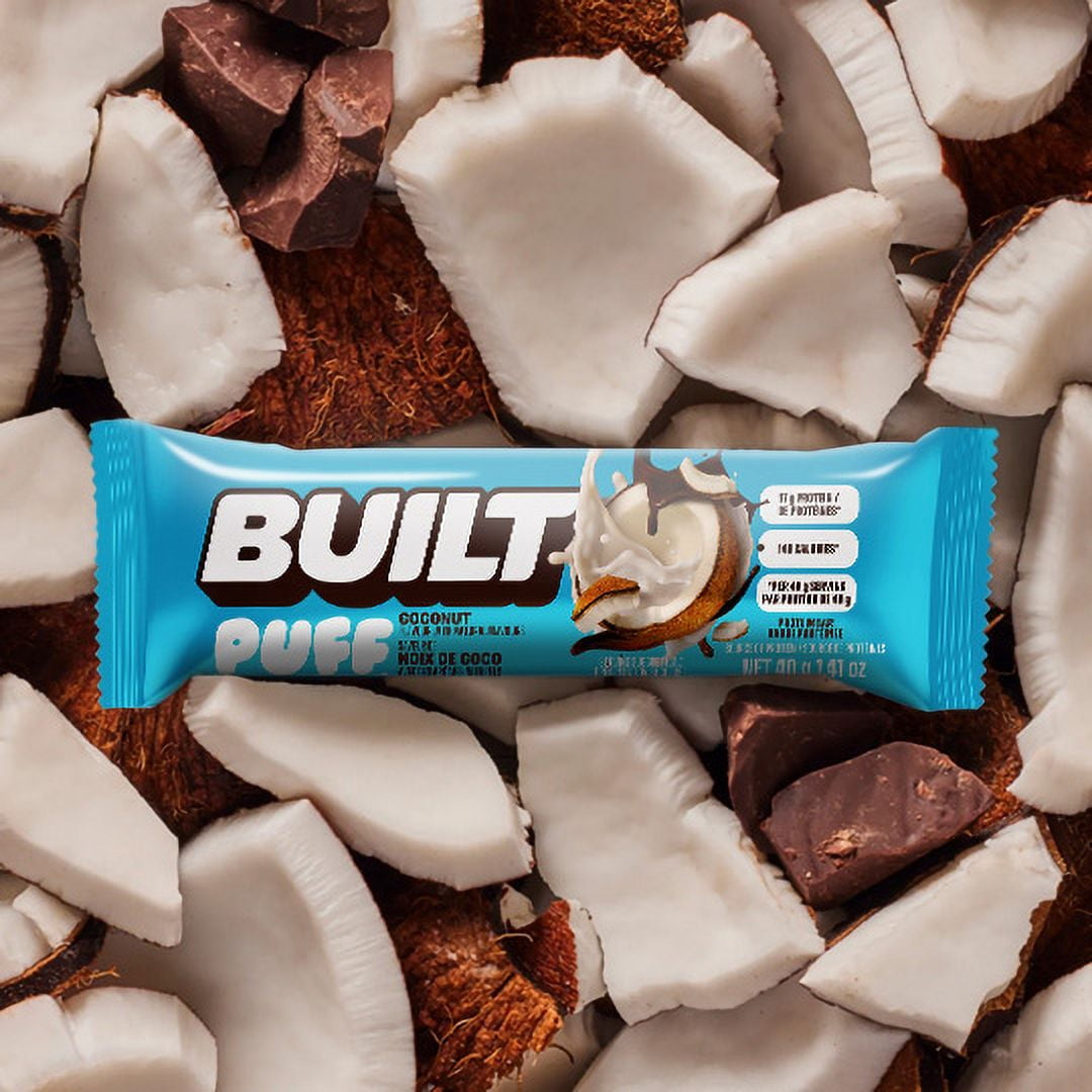 Built Bar , Soufflés à la Noix de Coco 40g x 4 Barres
