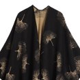 thumbnail image 4 of Cape à Imprimé Feuille d'Érable, Accessoires d'Hiver Chauds et Élégants pour Femmes, 4 of 7