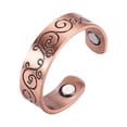 thumbnail image 2 of EGNMCR Pure Antique Copper Magnetic Energy Ring Creative Personalized Magnetic Open Ring Ring Bracelet, 2 of 2