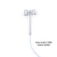 thumbnail image 4 of Model Lamppost Scaled 1:200 Home Micro Building Layout Decorations LED Railway Light Crafts Track Lamp Sand Scenery Toys Gray（1:200）（Warm）, 4 of 8