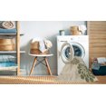 thumbnail image 2 of Ahgly Company Tapis d'Intérieur Lavable en Machine Carré Transitionnel Vanille Or, 6 Pieds Carré, 2 of 7