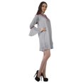 thumbnail image 4 of Moomaya Robes Mini Imprimées à Col en V pour Femmes Manches à Volants Robes de Plage pour Femmes, 4 of 4