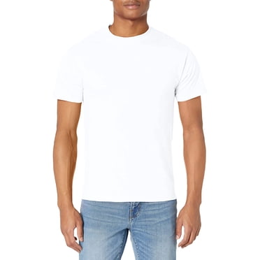 Hanes Beefy-T Men`s Short-Sleeve T-Shirt - Best-Seller, S, White