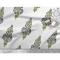 thumbnail image 3 of Soimoi Poly Georgette Fabric Leaves & Floral Block Print Fabric by Yard 52 Inch Wide, 3 of 3